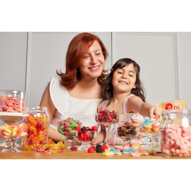 Yupik Sour Cherry Candies, 2.2 lb (35.2 oz), Cherry-Flavored Balls,