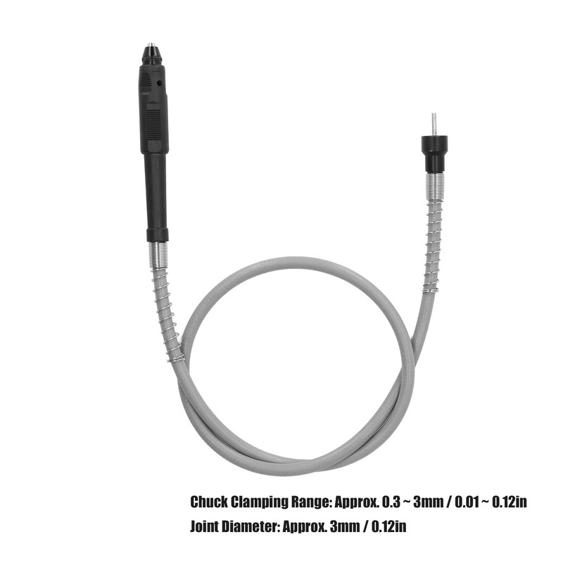 Flexible Shaft Adapter Drill Extension Grinder Cable with 0.3‑3mm Chuck