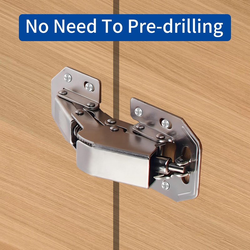 Zishengho 90 Degree 10 Pack Hidden Soft Close Surface Mount