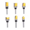 6Pcs Flush Trim Bit 6mm Shank Pattern Router with Bearing