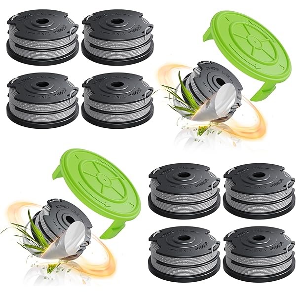 12 Pack 0.065" Trimmer Line Compatible with Greenworks Weed Wacker,
