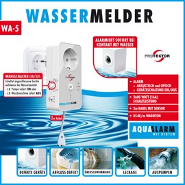 m-e modern-electronics WA-5 Wassermelder with externalm Sensor netzbetrieben