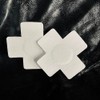 White Satin Cross Nipple Pasties