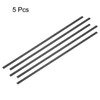 sourcing map Pack of 5 Carbon Fibre Strips Pultruded Rod