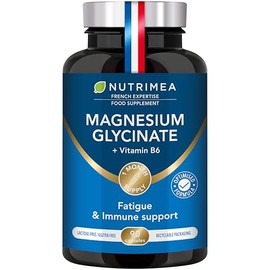 Nutrimea - Magnesium Glycinate Supplements 300mg - Vitamin B6-90 Capsules