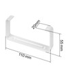 Vent Systems 2 Pack 110 x 55mm Plastic Wall Mount