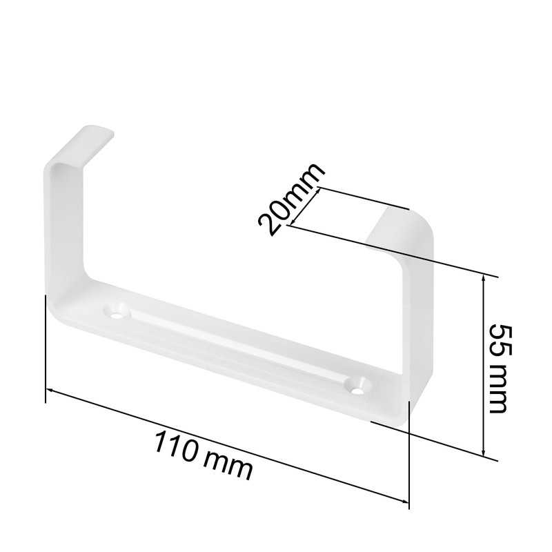 Vent Systems 2 Pack 110 x 55mm Plastic Wall Mount