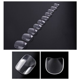 Refill Tips Pedicure Clear, No. 1 through No. 10, 50 pieces each / 리필팁 패디 투명 1호부터 10호까지 각 50개입