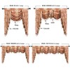 ELKCA European Style Jacquard Single Swag Waterfall Valance for Living