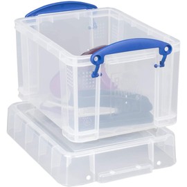 Really Useful 245 x 180 x 160mm 3L Box with Lid - Clear
