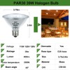 H&Z Par30 Short Neck, 6 Pack High Output Par30s Halogen