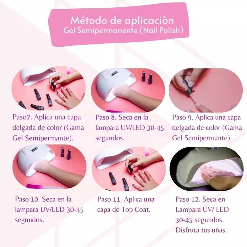 Gelis Gel Semipermanente 3 Pasos Color Blanco 8 Ml Uñas