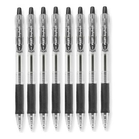 Easytouch Retractable Fine Ballpoint Pen Open Stock-Black 8 pens