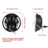 JESUO 4PCS DOT 5 3/4" 5.75 LED Headlights HI/LO DRL