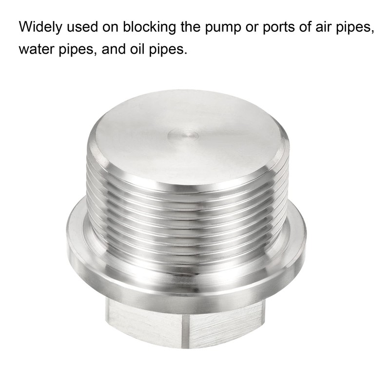 PATIKIL M30x1.5 Male Plug, 1 Pack Waterproof Dustproof 304 Stainless