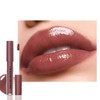 Brown Nourishing Lip Gloss, Long Wear Hydration Mini Liquid Lipstick