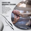 Purple Dragon Dog Grooming Scissors Set - Curved Chunkers, Straight,