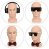 VEELTRAS Male Bald Mannequin Head Professional Bald Manikin Head Training