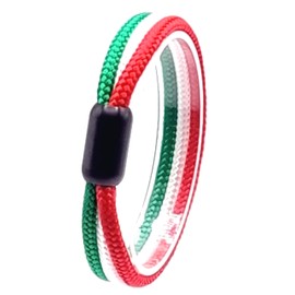 JoJewelry Mixed Nations Fan Bracelet Gift Box, Nylon, stainless steel