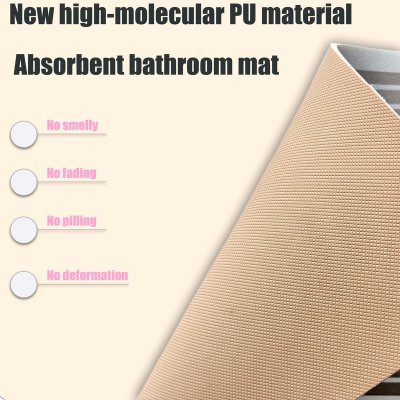 VivaMats Quick-Dry Bath Mat, Absorbent Non-Slip Bathroom Rug, Soft Shower