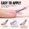 TOMICCA 4 Colours, UV Nail Varnish, Pink & White Set,