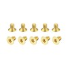 uxcell Flat Head Socket Cap Screws, M3-0.5 x 5mm Brass