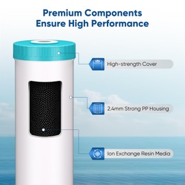 PUREPLUS 5 Micron 20" x 4.5" RFN20BB Whole House Iron & Manganese Reduce Water Filter Replacement Cartridge, Replacement for FM25B, RFFE20-BB, CFRFFE-20BB, 1 Pack