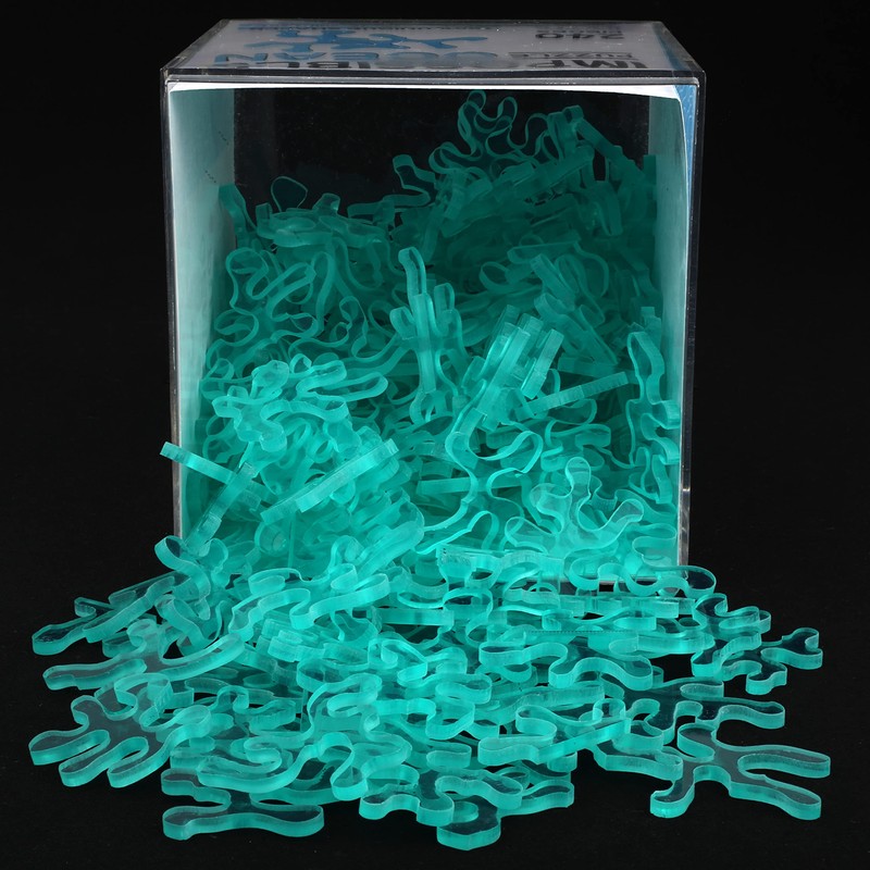 Impossible Ocean - Unique Jigsaw Puzzle - Blue Transparent Acrylic