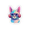 Cool Cat Sticker (Pastel Collection) - size: 4" × 4",