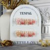 TENPAL Handmade Press On Nails Short Oval 10Pcs with Tools