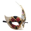 Coolwife Men's Masquerade Mask Vintage Venetian Checkered Musical Party Mardi