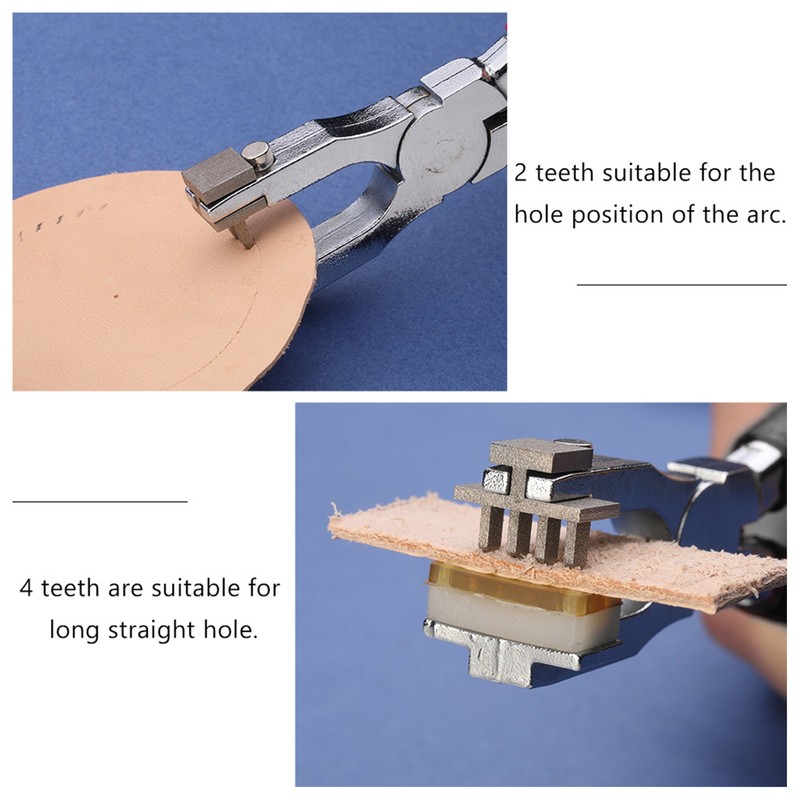 French Angled Chisel Punch Pliers Double Lever Replaceable Head High