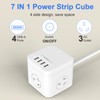 HITRENDS Power Strip with USB, Power Board with 3 Outlets