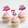Happy 7th Birthday Roller Skating Cupcake Toppers
