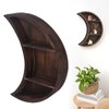 Moon Shelf Room Decor Wall Mounted Crescent Moon Shelf Wooden