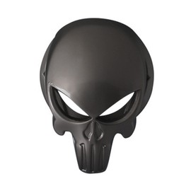 ARKOSKNIGHT Universal Car Push Button Cover - Protective, Anti-Scratch Ignition Decor for Engine Start/Stop Button - Press & Protect Your Push-to-Start Button with This Durable Cover(Punisher Black)