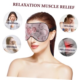 Healeved Eye Mask for Sleeping Silk Eye Shade Elastic Strap Lightweight Travel Block Out Light for Nap and Relaxation Seamless Design for Optimal Comfort