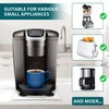 YJNBEST Appliance Slider 360° Rolling Tray for Coffee Maker Acrylic