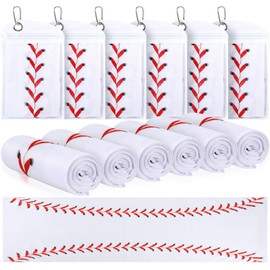 Hahafelt 12 Pack Baseball Cooling Towels, Sports Towels with Bags, 40"x12" Breathable Chilly Towel, Microfiber Towel for Baseball Sport Team Gift
