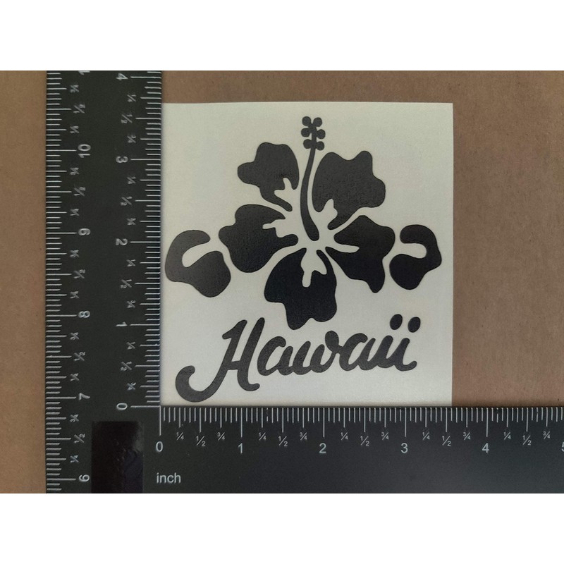 Hawaii Decal 4 Pack: Hang Loose Islands, Hawaii Hibiscus, Aloha