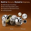 Copper Creek BKDB141PS Ball Door Knob Keyed Alike with Deadbolt