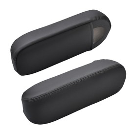 KBH Car Seat Armrest Cover for Ford F250 F350 F450 Lariat 1999-2007, F250 F350 F450 XLT Sport 2002-2006, Ford Excursion Limited XLT 2000-2005, Vinyl Leather, Anti-Scratch, 1 Pair, Black