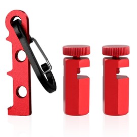 2pcs Tall Stair Gauges for Framing Square with Holder and Carabiner, Framing Jig for Speed Square Fence Stair Gauge Knobs Framing Square Stops Guide Tools for Carpentry Squares & Circular Saw