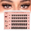 Higu clace Ciglia autoadesive, ciuffetti ciglia finte Mix 10-16 MM,