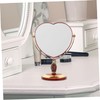 PACKOVE 1Pc Heart Shaped Makeup Mirror Chic Double Sided Desktop