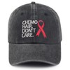 MOLIAN Chemo Hair Don't Care Embroidered Baseball Cap for Men