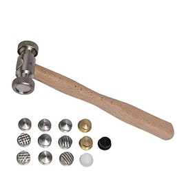 Interchangeable Hammer Set with 13 Faces Texturing Metal Forming Jewelry Pattern Making Hammering Tool