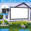 Projector Screen and Stand,JWSIT 80 inch Outdoor Movie Screen-Upgraded 3