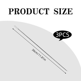 3PCS Long Upholstery Needles Versatile Large Eye Hand Sewing Needle Lightweight and Durable Long Hand Sewing Needles for Home Crafts Projects Doll Canvas Carpet Leather Repair Stitching