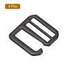 sourcing map 4Pcs 38mm/1.5" Metal G-Hook Webbing Buckles Adjustable Flat